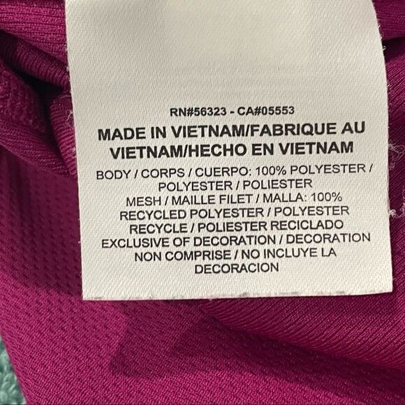 Nike Running Dri-Fir Solid Pink magenta Short Sleeve Lightweight Tee Shirt M - Picture 4 of 11